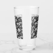  zwarte witte paisleypatronen glas (Rechts)
