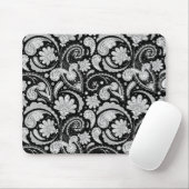 zwarte witte paisleypatronen muismat (Met muis)