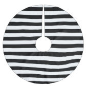 Zwarte witte parallelle strepen kerstvakantie kerstboom rok (Voorkant)