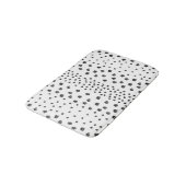 Zwarte witte penselen badmat (Gekanteld)