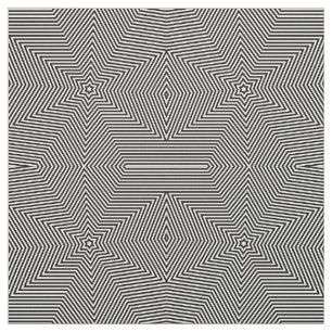 Zwarte witte pijlen Stars Geometrische afdrukken Stof
