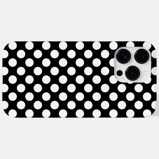 zwarte witte pooldots Case-Mate iPhone case (Achterkant (horizontaal))