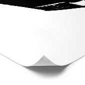 Zwarte witte Pop Art Football Helmet Poster (Hoek)