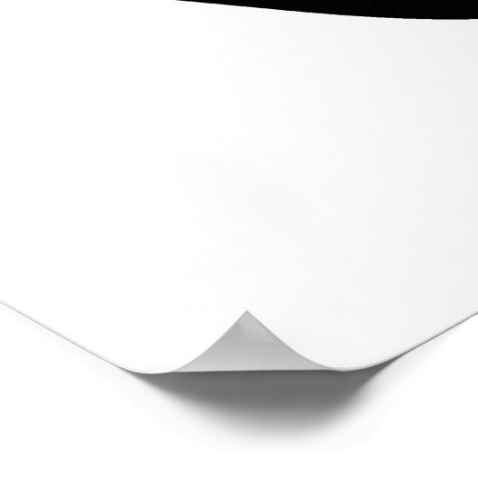 Zwarte witte Pop Art Headphone Poster (Hoek)