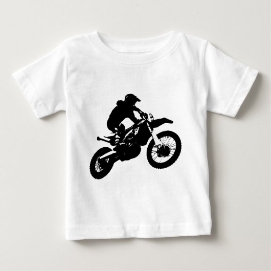 Zwarte witte Pop Art Motocross Motorcyle Sport (Voorkant)