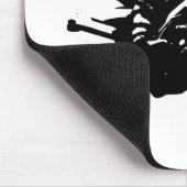 Zwarte witte Pop Art Motocross Motorcyle Sport Muismat (Hoek)