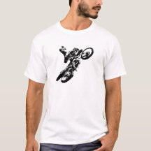 Zwarte witte Pop Art Motocross Motorcyle Sport