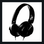 Zwarte witte Pop Art Style Headphone Poster<br><div class="desc">Hip Hop,  R&B,  Rock,  Heavy Metal,  Techno,  Punk,  Rap,  Classic,  African American,  Jazz... . We houden van muziek,  we houden van luisteren naar cd's,  radio. Geniet van het bekijken van videoclips,  mixes,  remixes,  cover.</div>