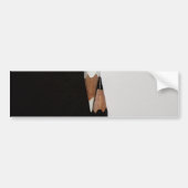 zwarte witte potloden bumpersticker (Voorkant)