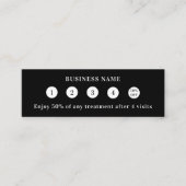 Zwarte witte qr-code business logo klantenkaartje (Voorkant)