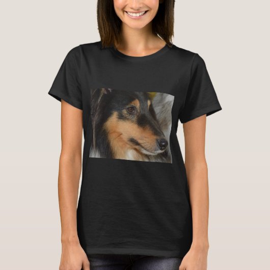 zwarte witte rode kop t-shirt (Voorkant)