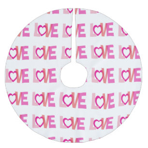 Zwarte witte roze liefdeswoorden boomrok kerstboom rok