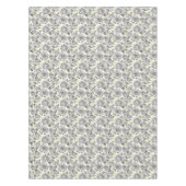 Zwarte witte Rozen op geel achtergrondpatroon Tafelkleed (Voorkant)