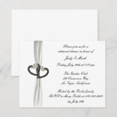 Zwarte & Witte Ruitenrepetitie Binnenkort Kaart (Voorkant / Achterkant)