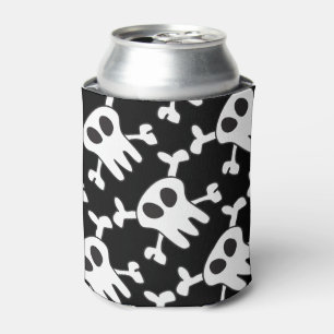 Zwarte & Witte Schedel Blikjeskoeler