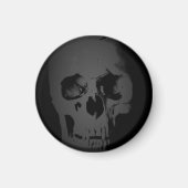 Zwarte witte schedel Skeleton Fantasy Art Heavy Me Magneet (Voorkant)
