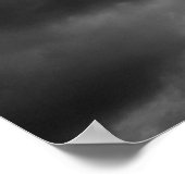 Zwarte witte scheve toren van Pisa European Travel Poster (Hoek)