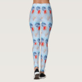 zwarte witte schoonheid leggings (Achterkant)