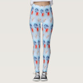 zwarte witte schoonheid leggings (Voorkant)
