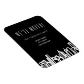 Zwarte witte skyline die we hebben verplaatst magneet (Rechterzijde)