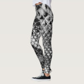 Zwarte witte slang leggings (Links)