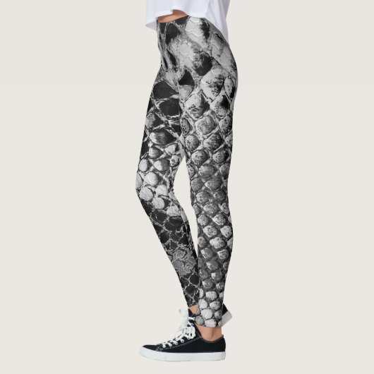 Zwarte witte slang leggings (Links)