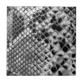 Zwarte witte slang tegeltje (Voorkant)