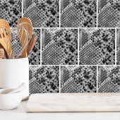 Zwarte witte slang tegeltje