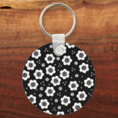Zwarte witte Sleutelhanger (Voorkant)