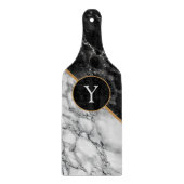 Zwarte witte snijkaart - Aangepaste brief Snijplank (Voorkant)