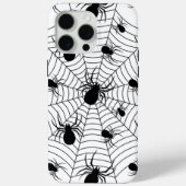 Zwarte Witte spinnen spinnenweb Halloween patroon Case-Mate iPhone Case (Achterkant)