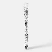 Zwarte Witte spinnen spinnenweb Halloween patroon iPhone Hoesje (Linkerkant)