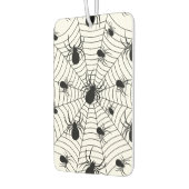 Zwarte Witte spinnen spinnenweb Halloween patroon Luchtverfrisser (Links)