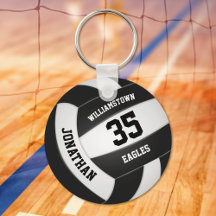 zwarte witte sportploeg vertolkt volleybal