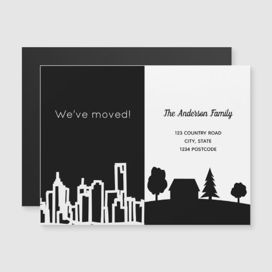 Zwarte witte stad, we hebben de aankondiging verpl (Voorkant / Achterkant)