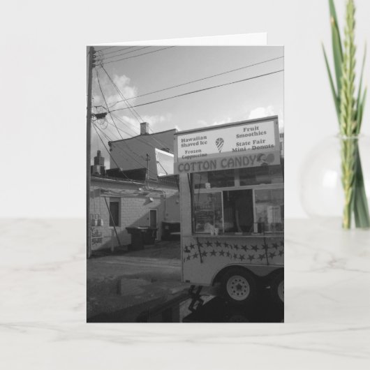 "Zwarte & witte standaard katoenkatoen"-Snoep - Bi Kaart (Voorkant)