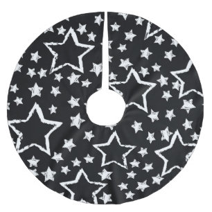 Zwarte, witte sterren: urban grunge. kerstboom rok