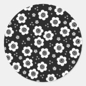 Zwarte witte Sticker (Voorkant)