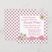 Zwarte witte stip, madeliefje Vrijgezellenfeest in Kaart (Voorkant / Achterkant)