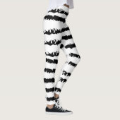 Zwarte witte streep leggings (Rechts)