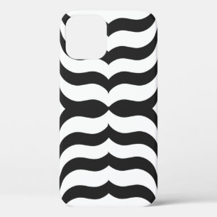 zwarte + witte streep modern Case-Mate iPhone case