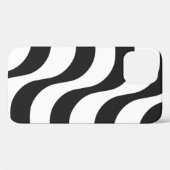 zwarte + witte streep modern Case-Mate iPhone case (Achterkant (horizontaal))