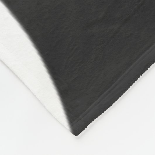 zwarte + witte streep modern fleece deken (Hoek)