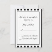 Zwarte Witte Streep RSVP 1 (Achterkant)