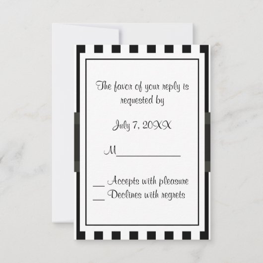Zwarte witte streep RSVP 1C (Achterkant)