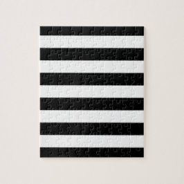 Zwarte witte streep, rustrerend legpuzzel