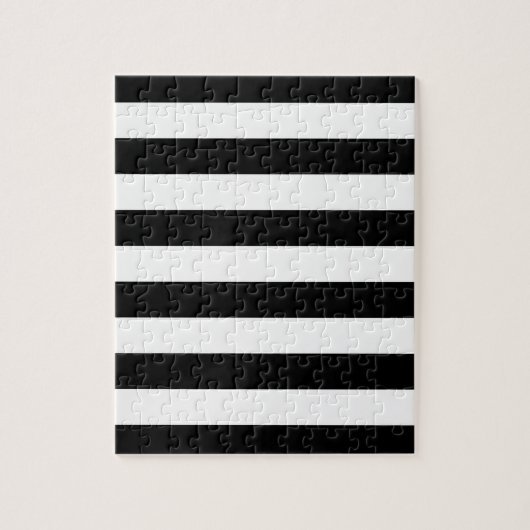 Zwarte witte streep, rustrerend legpuzzel (Verticaal)