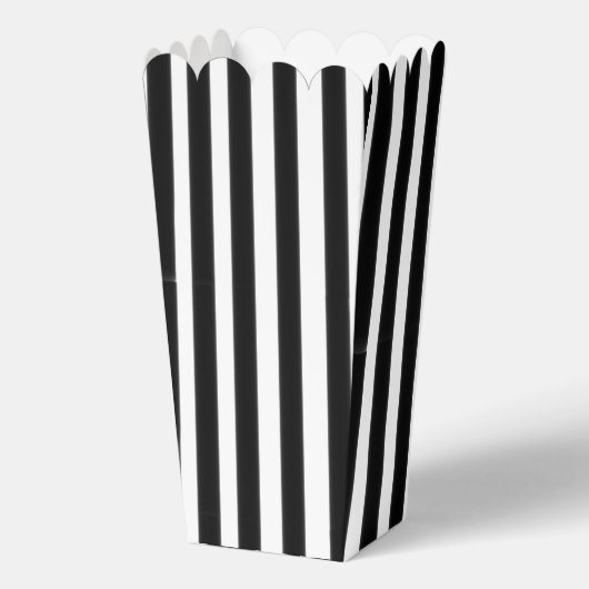 Zwarte witte strepen bedankdoosjes (Achterkant)