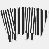 Zwarte witte strepen bedankdoosjes (Ongevouwen)