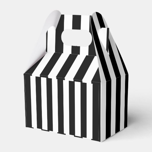 Zwarte witte strepen bedankdoosjes (Achterkant)